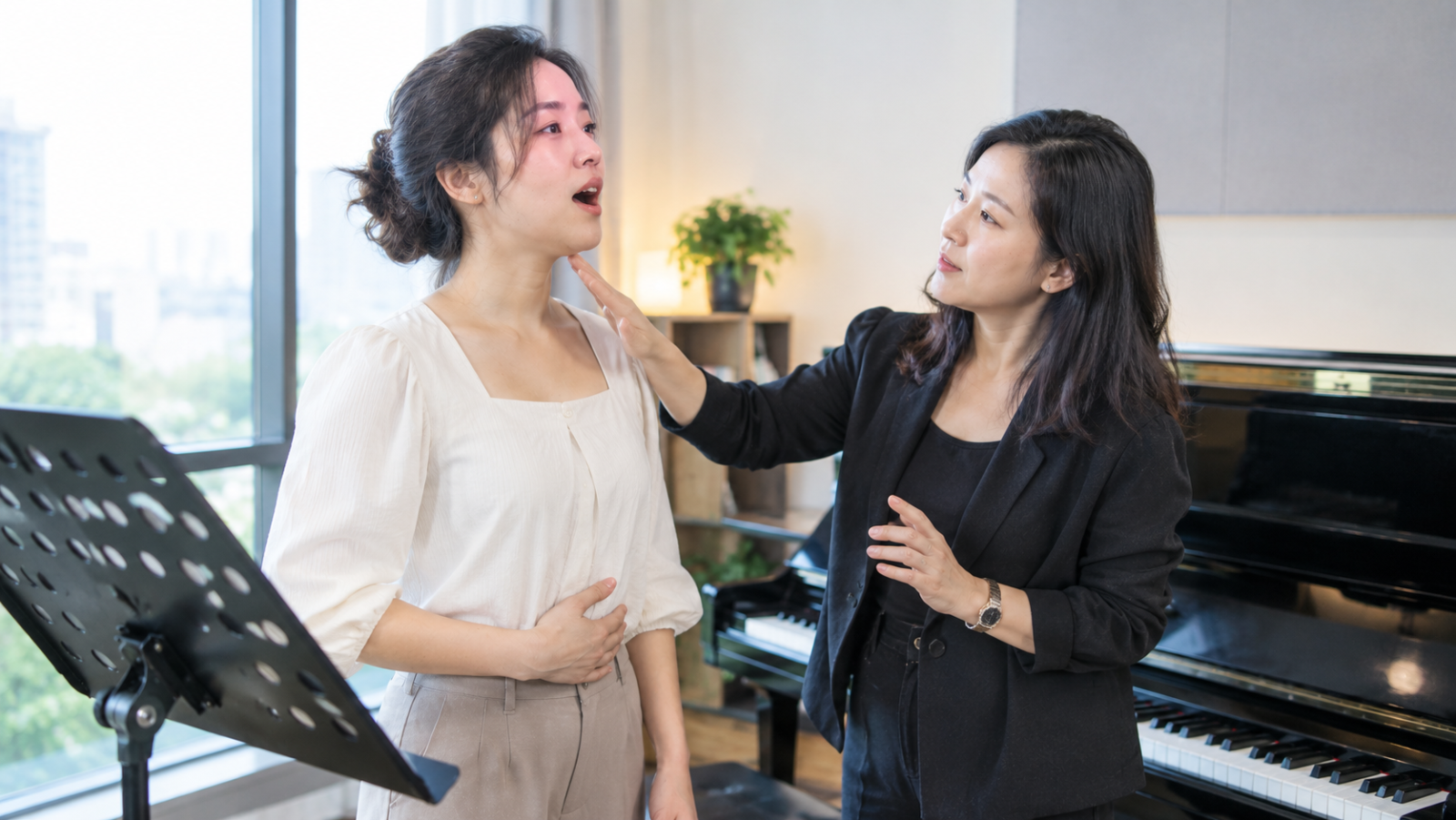Giáo viên có thể giúp người học nhận ra nguyên nhân khiến nốt ngân bị rung và điều chỉnh kỹ thuật phù hợ