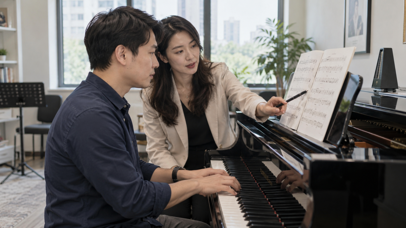  Học nhạc cụ giúp người học kết nối giữa bản nhạc, cao độ và âm thanh thực tế