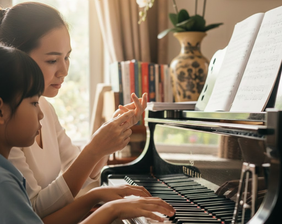 Kỹ thuật tay sai là nguyên nhân khiến người học piano chậm tiến bộ.