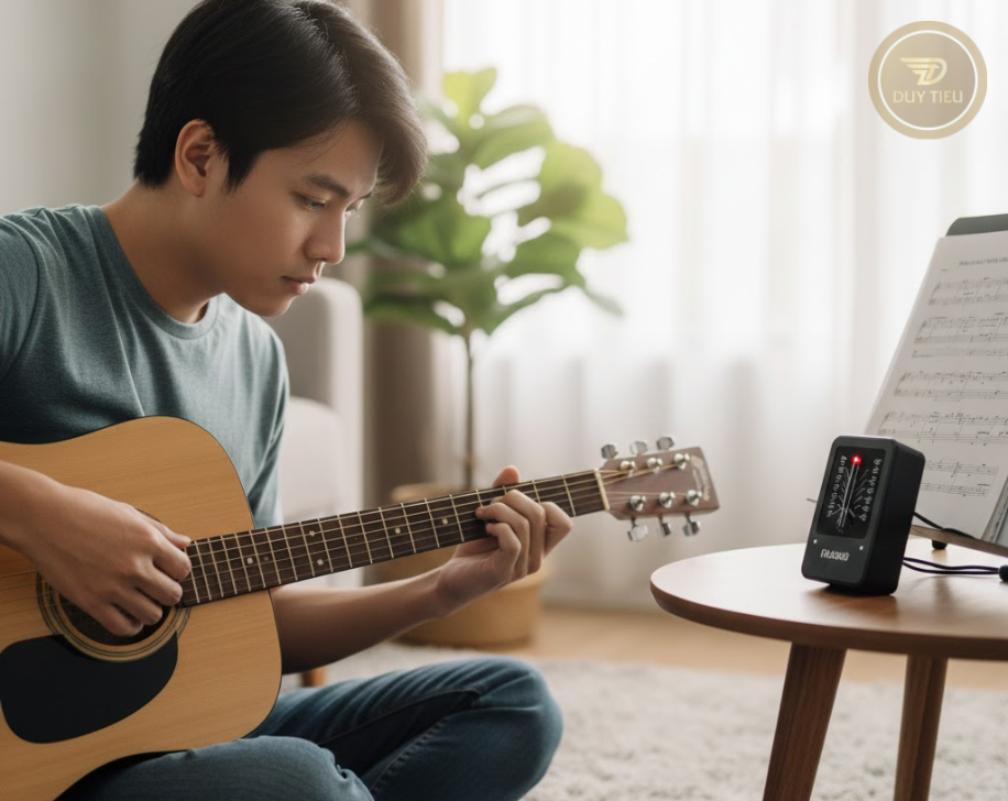 Tập chậm giúp hợp âm guitar sạch tiếng và chắc tay hơn.
