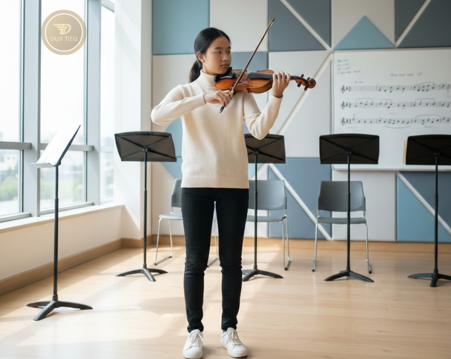 Luyện thi Trung cấp Violin đòi hỏi kỹ thuật đúng chuẩn và tư duy học thuật ngay từ nền tảng.