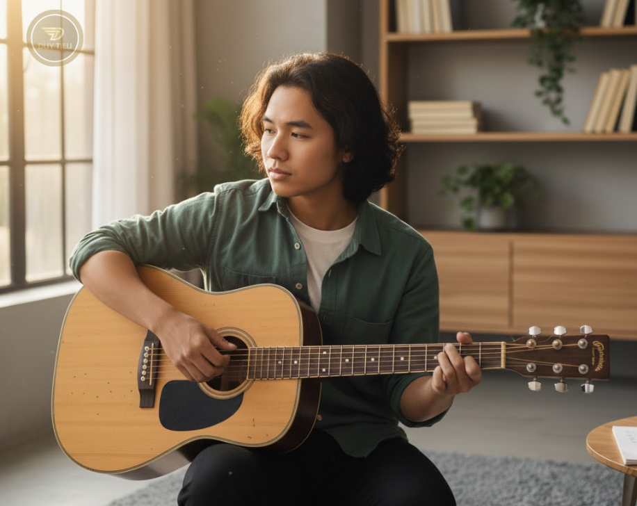 Tư thế đúng giúp tay nhẹ hơn và chơi lâu không mỏi.