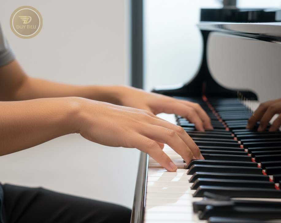 Cấu trúc bàn phím giúp piano thể hiện rõ cao độ và hòa âm