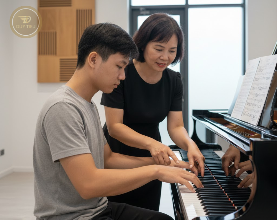 Âm thanh piano được tạo ra từ lực tay và cảm xúc của người chơi