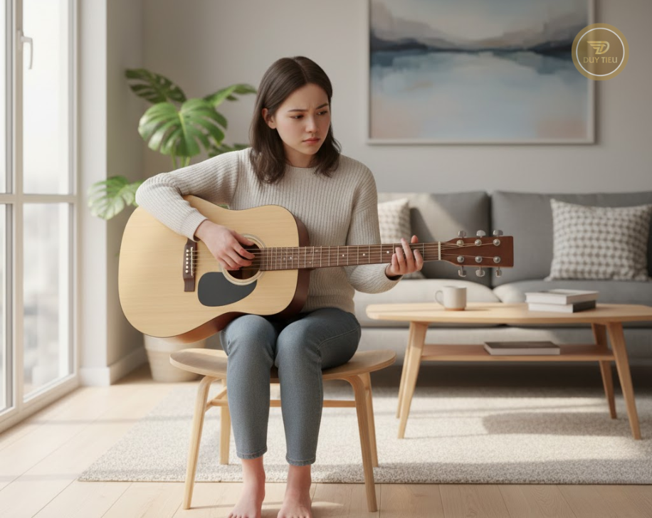 Guitar dễ bắt đầu về mặt cảm xúc, nhưng lại dễ nản ở giai đoạn đầu