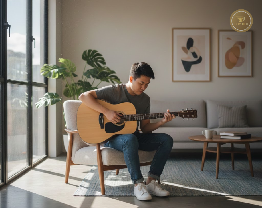 Guitar rất thân thiện với người mới bắt đầu