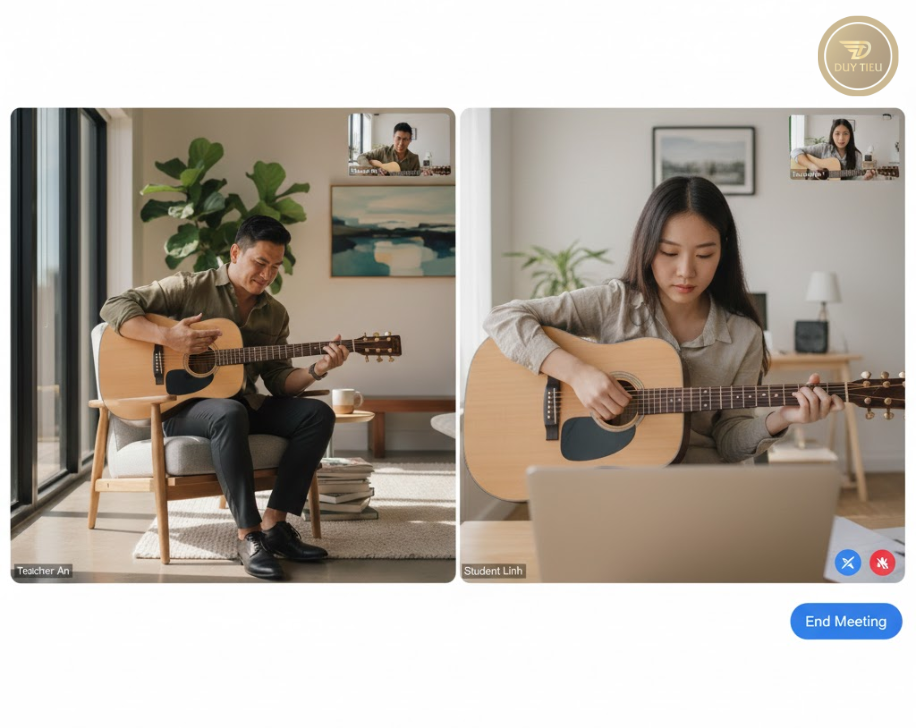 Có người kèm sát giúp người chơi guitar nhìn ra những điều mình không tự thấy