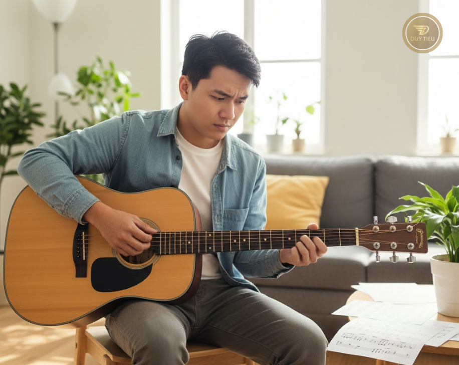 Thuộc nhiều hợp âm nhưng không giữ được nhịp vẫn rất khó chơi.