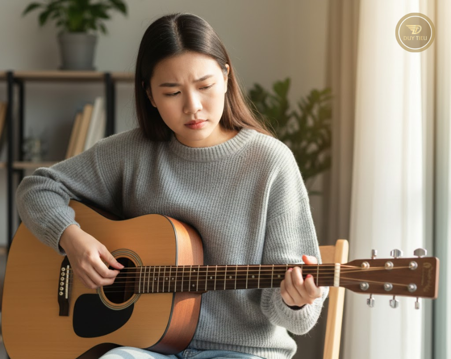 Đau đầu ngón tay là giai đoạn ai học guitar cũng phải trải qua