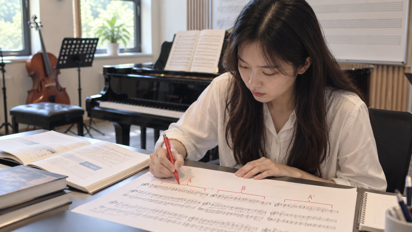 Phân tích hình thức giúp người học nhận biết cấu trúc và sự phát triển của các phần trong tác phẩm