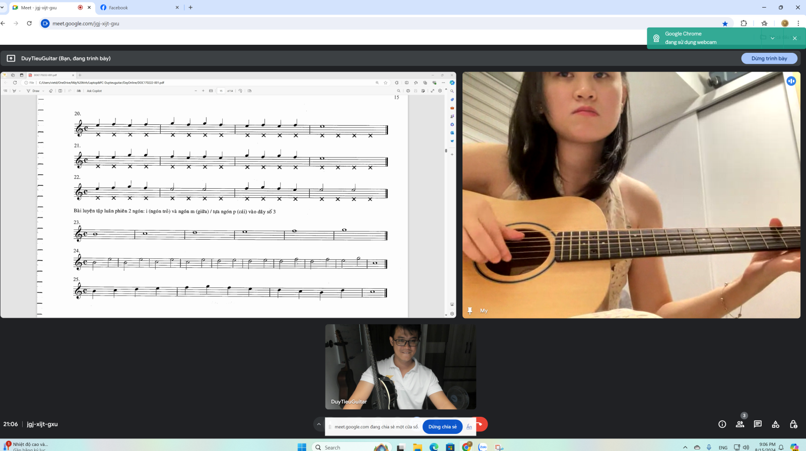 Khóa học Guitar Online 1-1