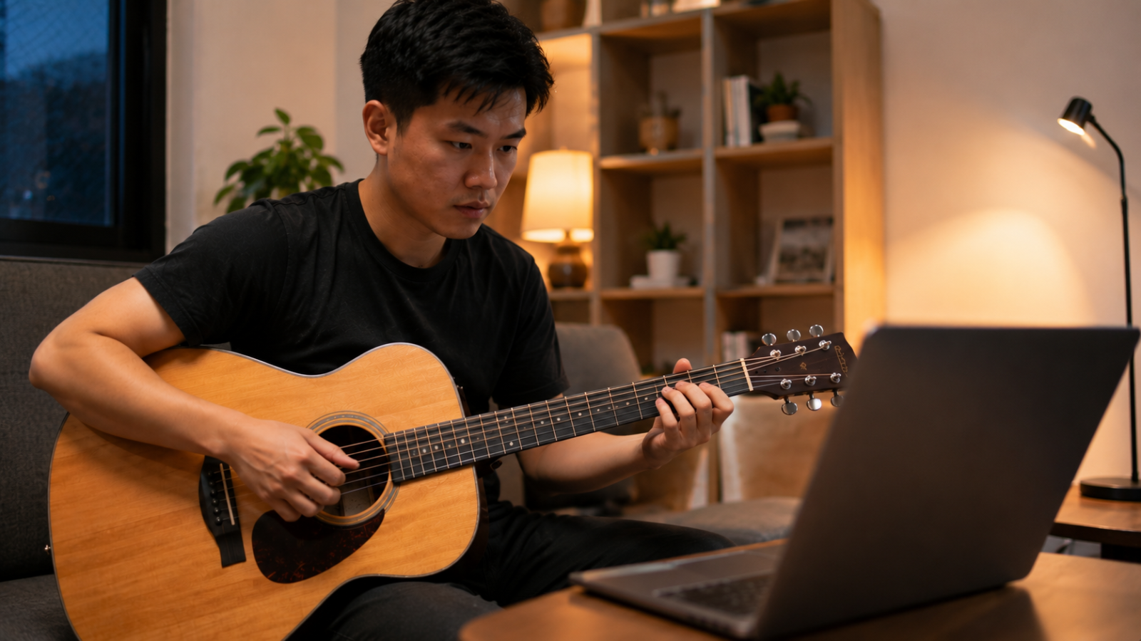Học guitar online giúp linh hoạt hơn về thời gian và địa điểm.