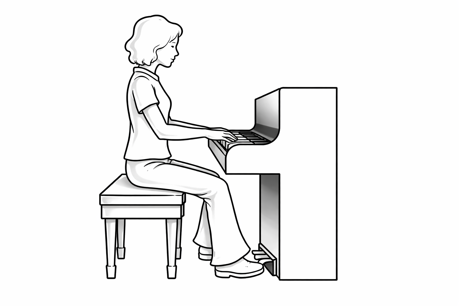 Tư thế ngồi đàn Piano chuẩn và đẹp