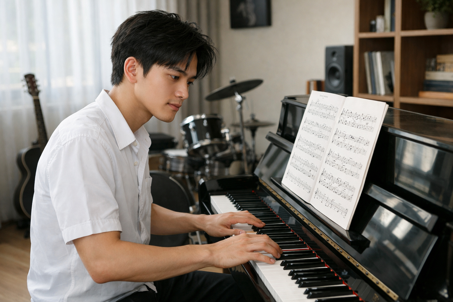 Luyện tập piano là bước quan trọng để chuẩn bị cho kỳ thi vào Nhạc viện.