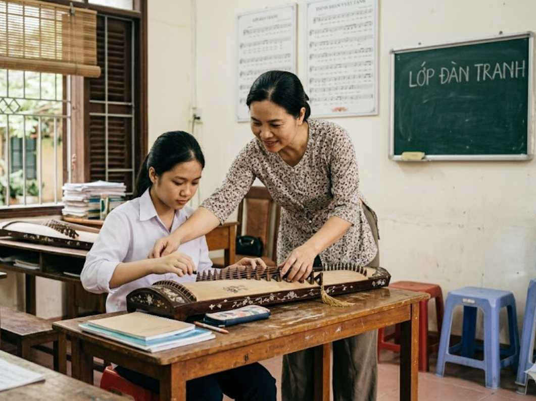 Giáo viên theo sát giúp học viên nắm chắc kỹ thuật và tiến bộ nhanh.