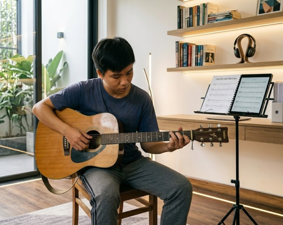 Luyện chuyển hợp âm đều giúp bạn đệm mượt hơn