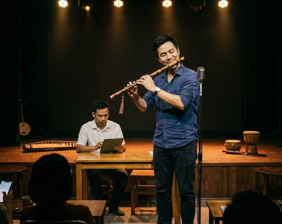 Học viên có thể biểu diễn sáo trúc sau khi hoàn thành khóa học.