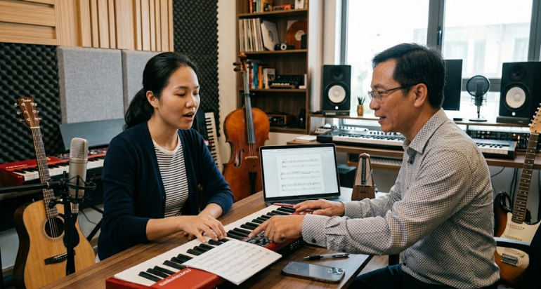 Việc theo sát giúp học viên tiến bộ rõ rệt.