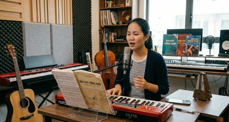 Chương trình giúp bạn luyện đầy đủ 3 phần thi.