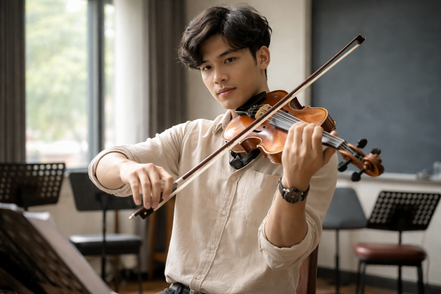 Học violin đúng kỹ thuật giúp tạo âm thanh chuẩn và dễ nghe.