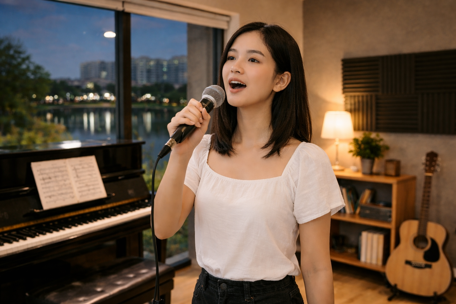 Học viên rèn sự tự tin và khả năng biểu đạt cảm xúc khi hát