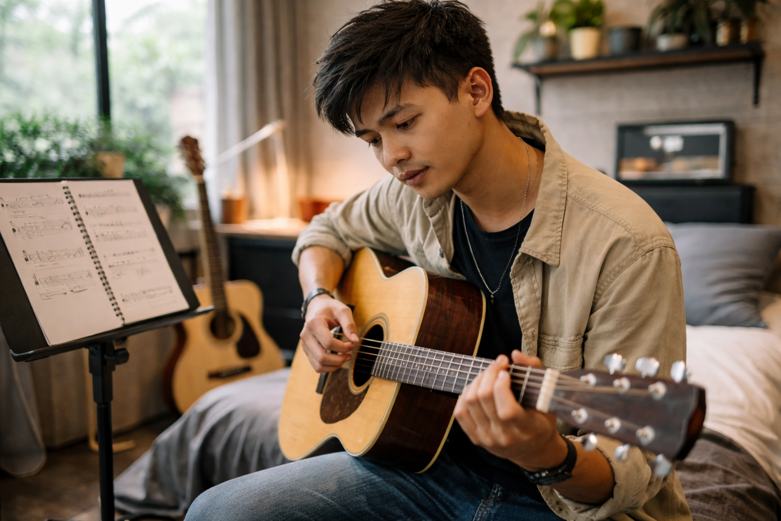 Tiến bộ phụ thuộc vào cách tập chứ không phải giá tiền của cây đàn.