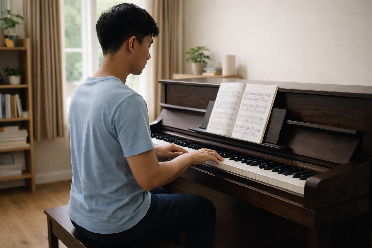 Tư thế và kỹ thuật tay đúng là nền tảng không thể bỏ qua khi học piano.