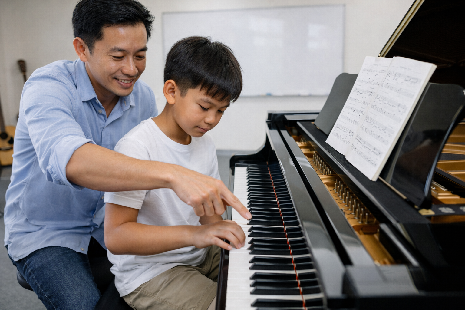 Không gian học piano chuyên nghiệp tại Duytieu Music
