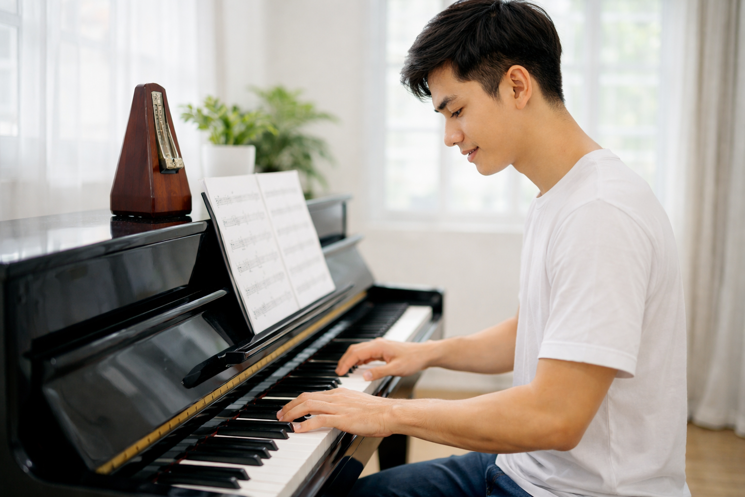 Luyện nhịp với metronome giúp giữ phách ổn định và chính xác