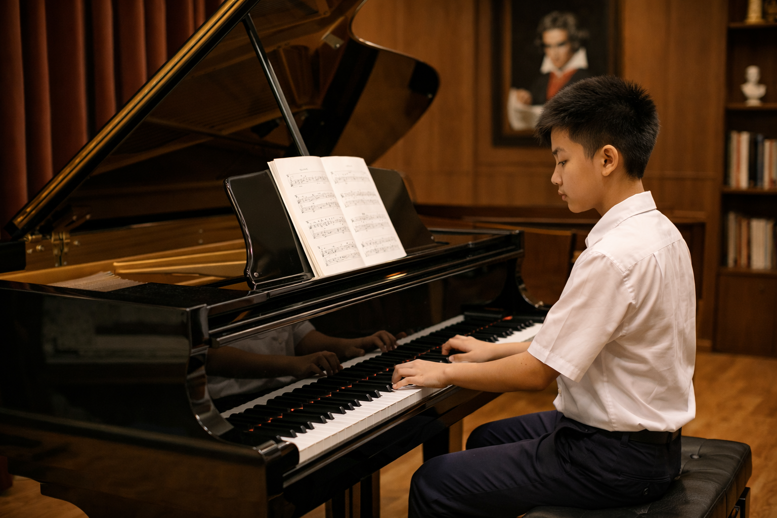 Luyện thi ABRSM Grade trung cấp đòi hỏi kỹ thuật và tư duy âm nhạc rõ ràng