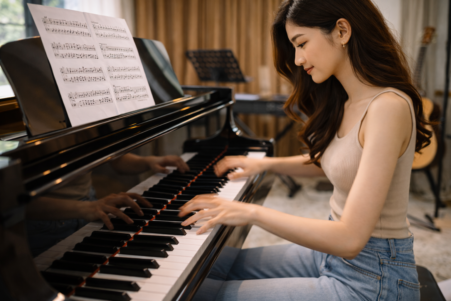 Chạy ngón chuẩn giúp xử lý passage nhanh mượt mà và rõ ràng.