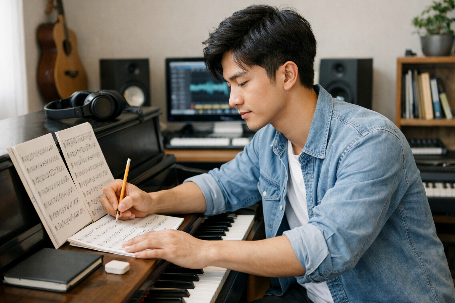 Luyện viết giai điệu là kỹ năng quan trọng trong sáng tác âm nhạc.