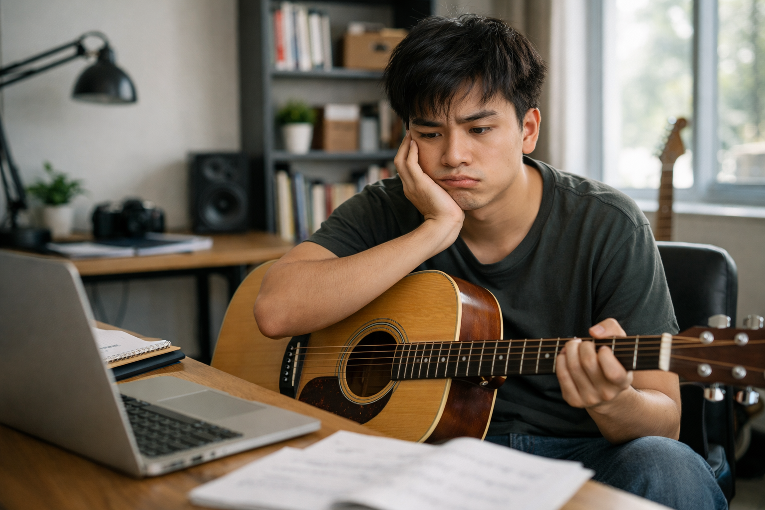 Học Guitar Rất Chăm Nhưng Vẫn Không Tiến Bộ