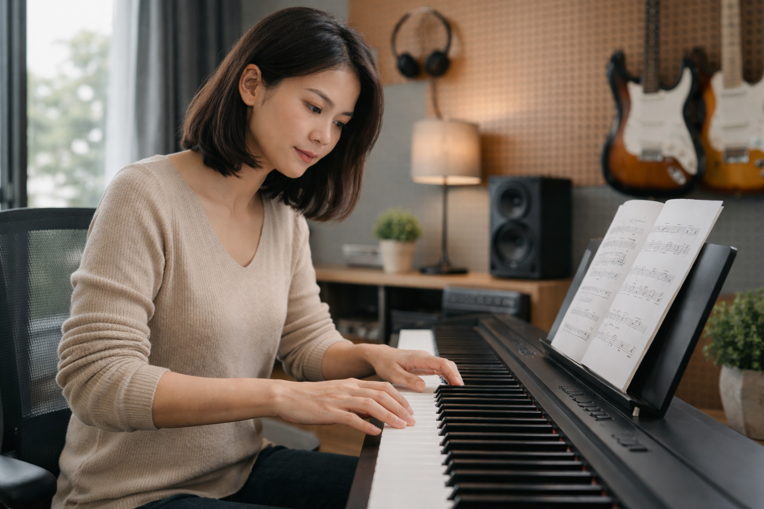 Luyện đọc nhạc giúp tăng khả năng phản xạ khi đi thi.