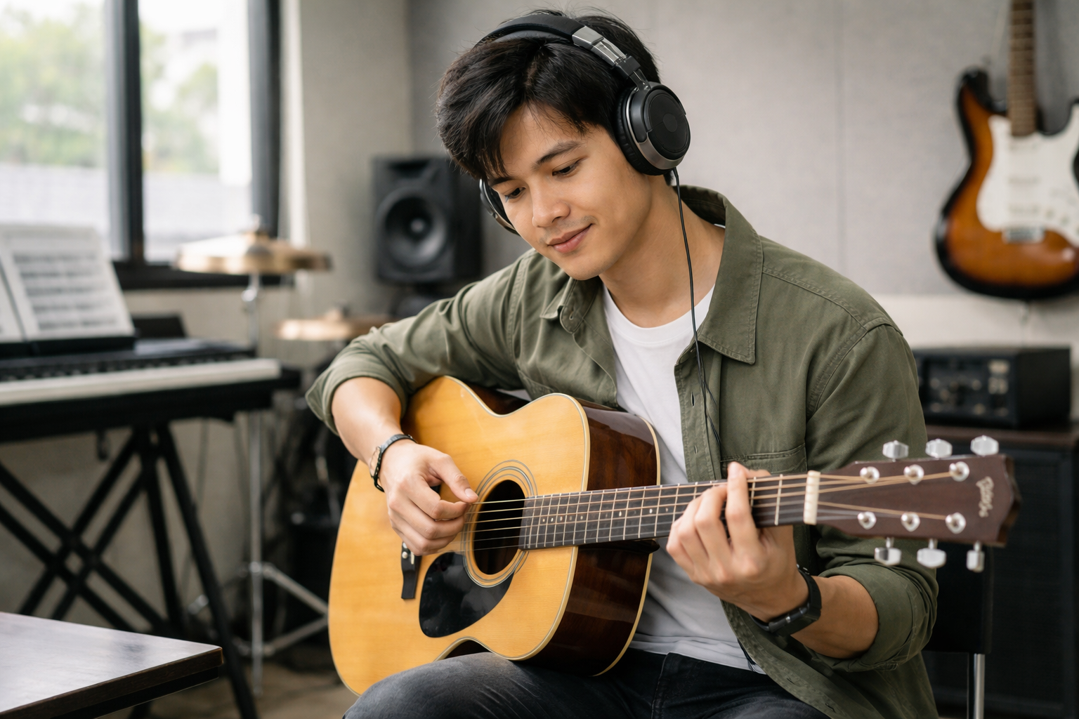 Tập theo bài hát giúp cảm nhịp tự nhiên và dễ nhớ hơn.