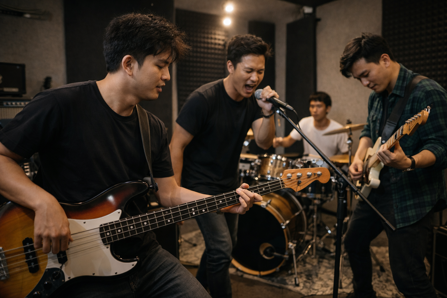 Học viên có thể tự tin chơi bass trong band sau lộ trình học.