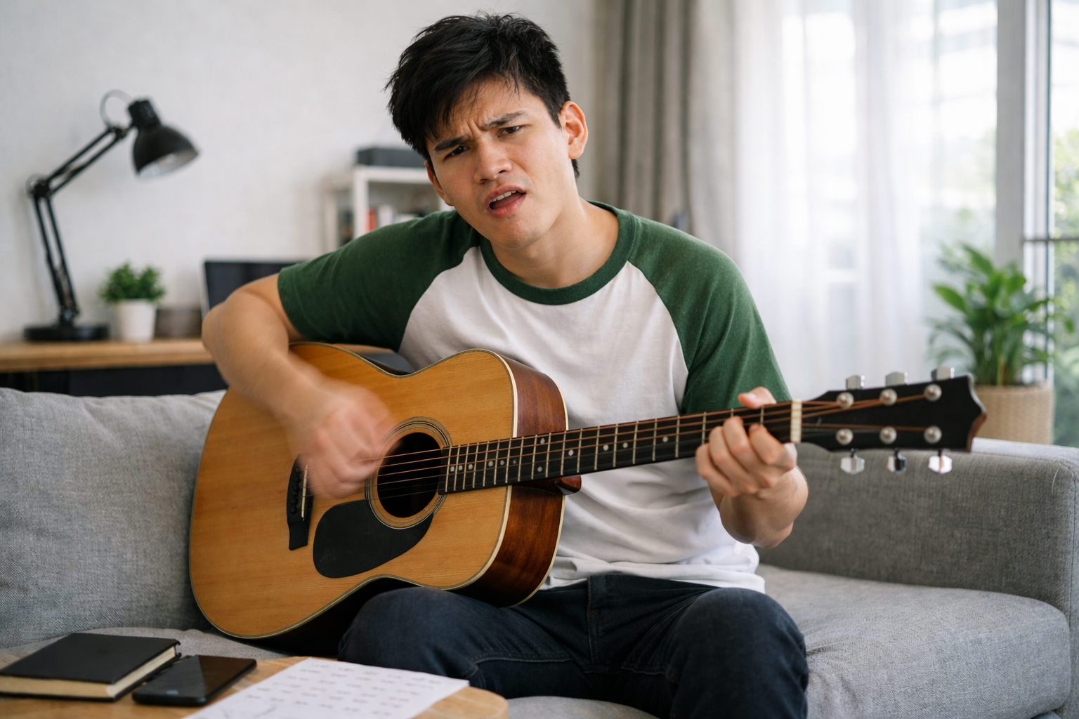 Chơi đúng hợp âm nhưng sai nhịp khiến bài hát không có cảm xúc.