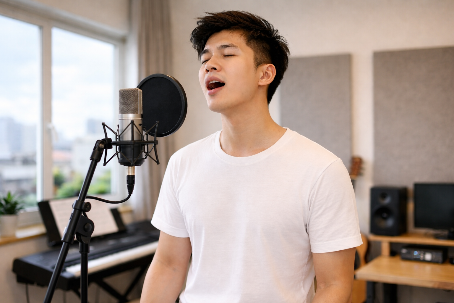 Thả lỏng cổ và vai giúp âm thanh phát ra tự nhiên hơn.