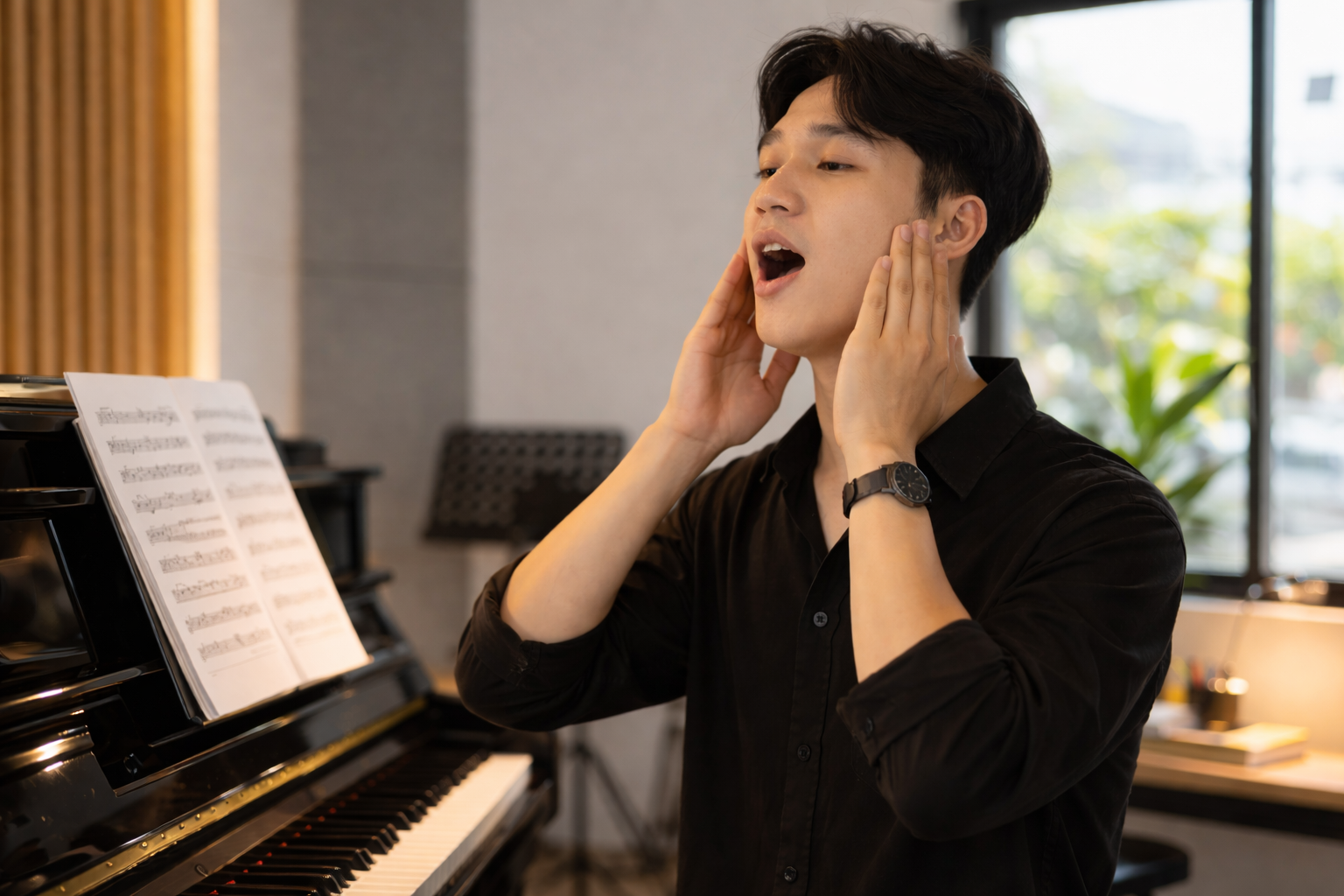 Vị trí âm thanh đúng giúp giọng hát vang và nhẹ hơn.