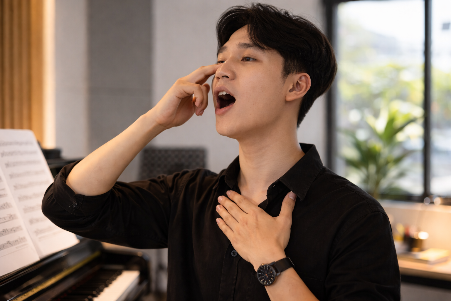 Các khoang cộng hưởng giúp âm thanh vang hơn khi hát.