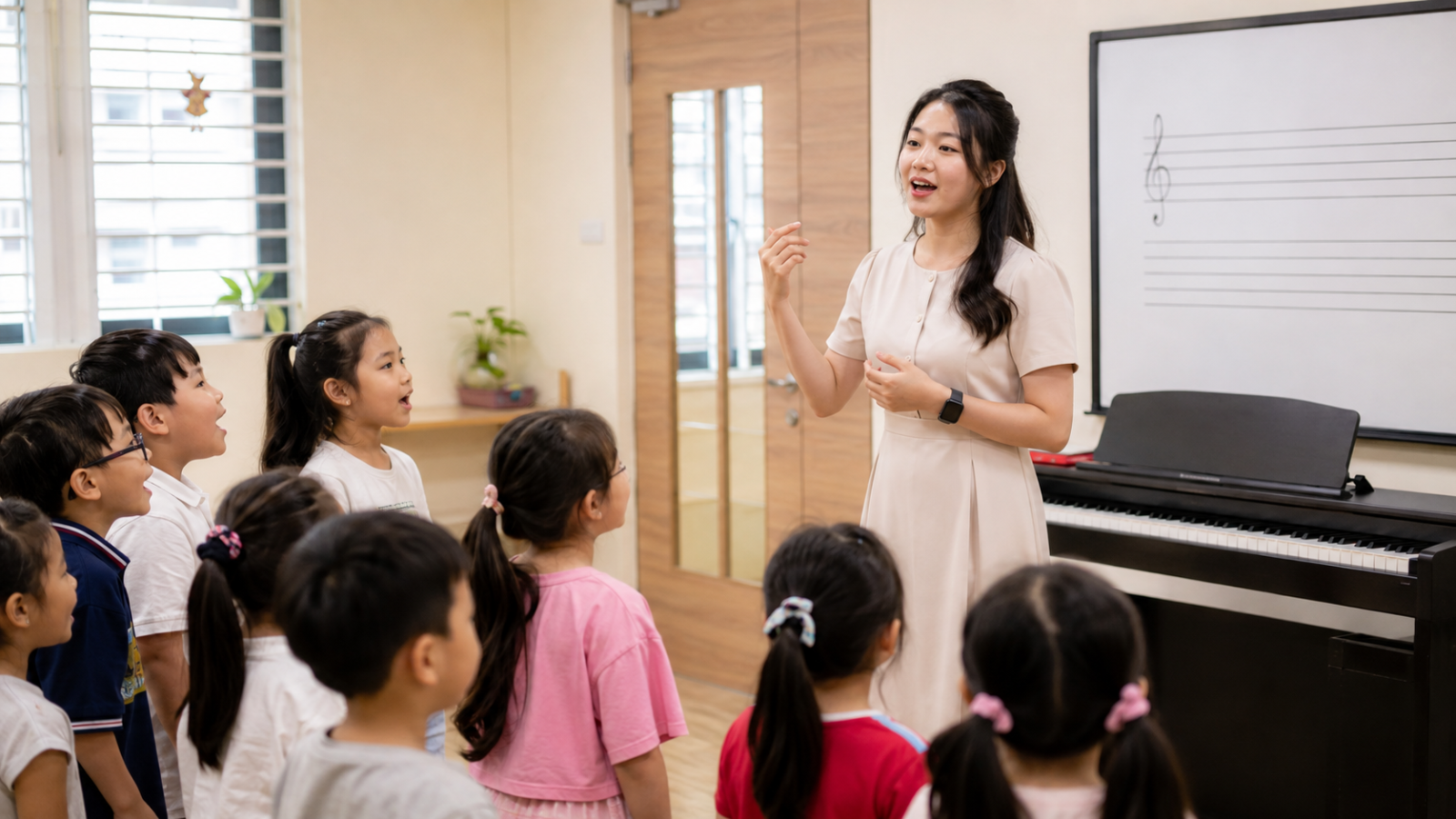 Giáo viên âm nhạc là một trong những hướng nghề nghiệp phổ biến sau khi tốt nghiệp Sư phạm Âm nhạc