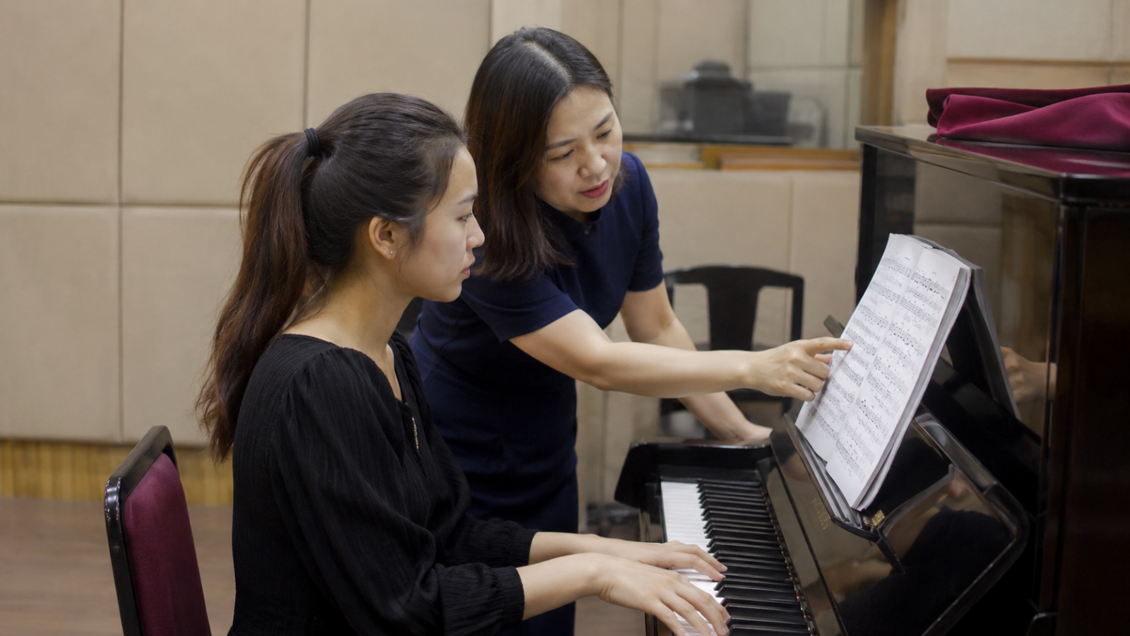 Quá trình luyện thi bài bản giúp thí sinh tự tin hơn khi bước vào kỳ thi Nhạc viện.