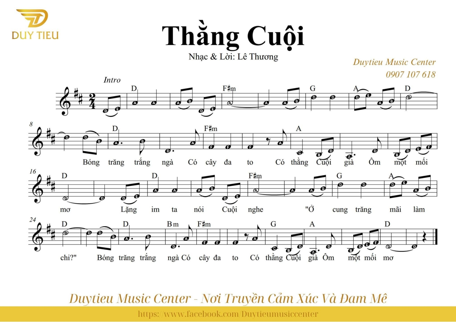 Duytieu Music cung cấp dịch vụ viết sheet nhạc chuyên nghiệp.