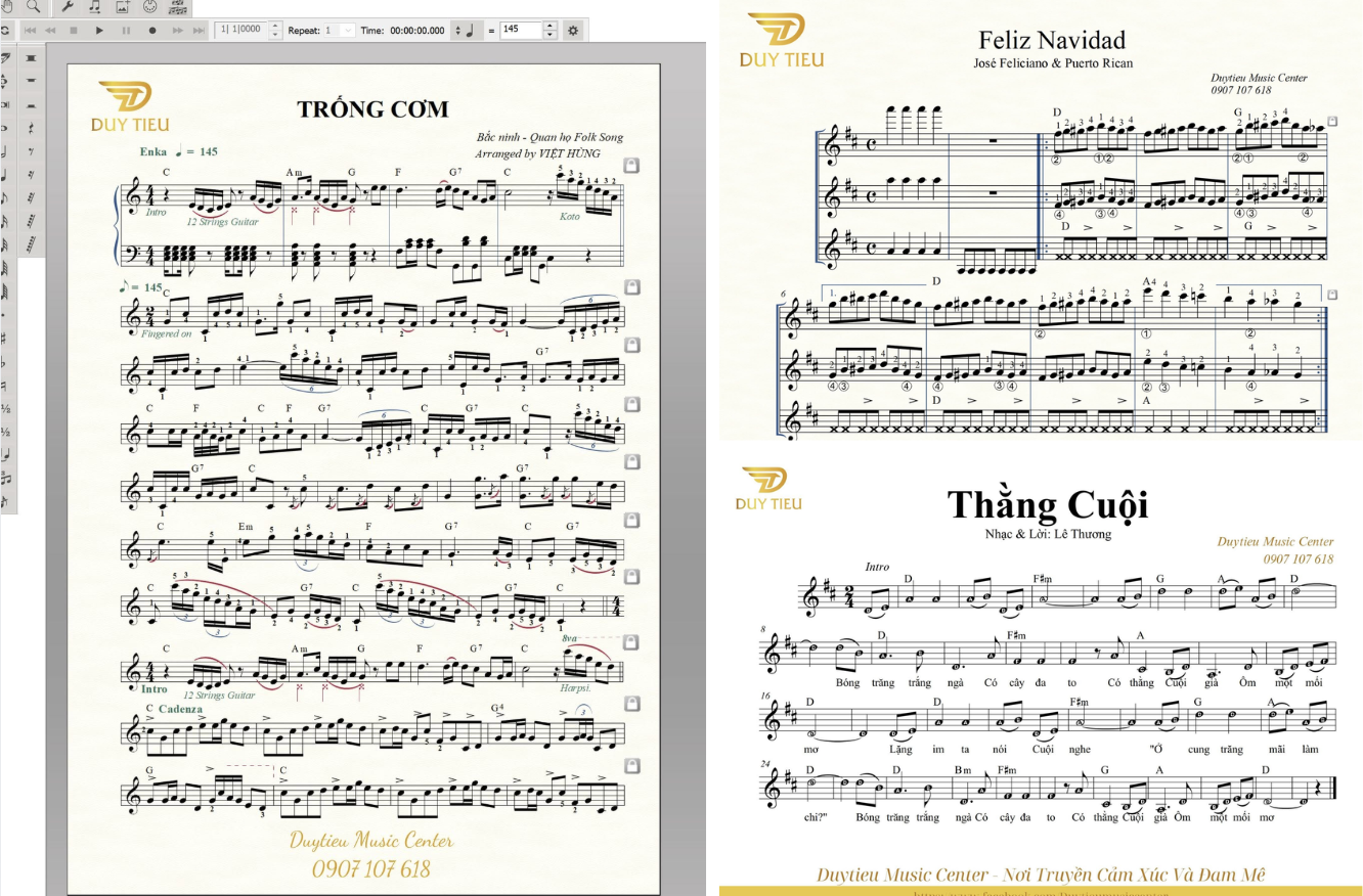 Duytieu Music cung cấp dịch vụ viết sheet nhạc chuyên nghiệp