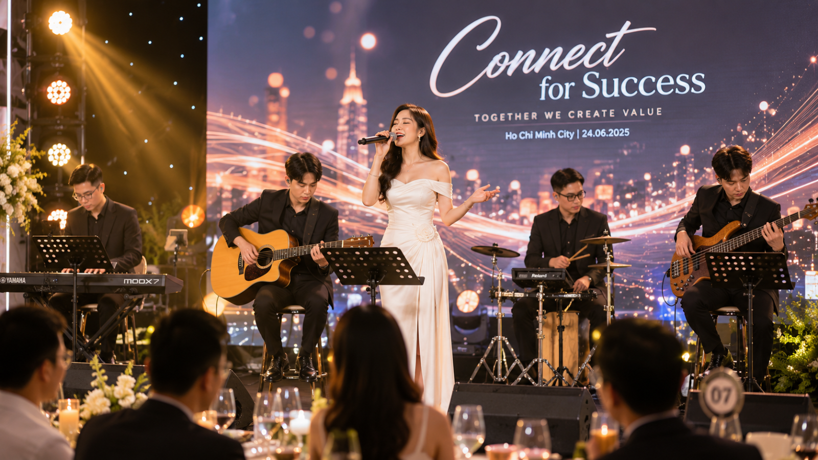 Sự kết hợp giữa ca sĩ và ban nhạc live luôn mang đến trải nghiệm âm thanh chất lượng cao và giàu cảm xúc cho người ngh