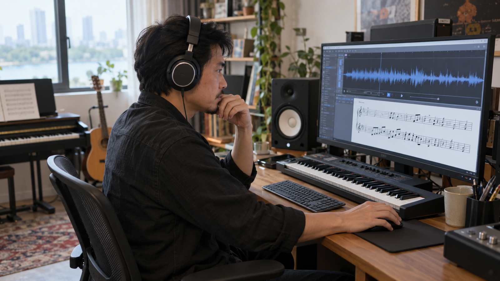File MP3 có thể được phân tích để chép lại giai điệu và các thành phần âm nhạc cần thiết