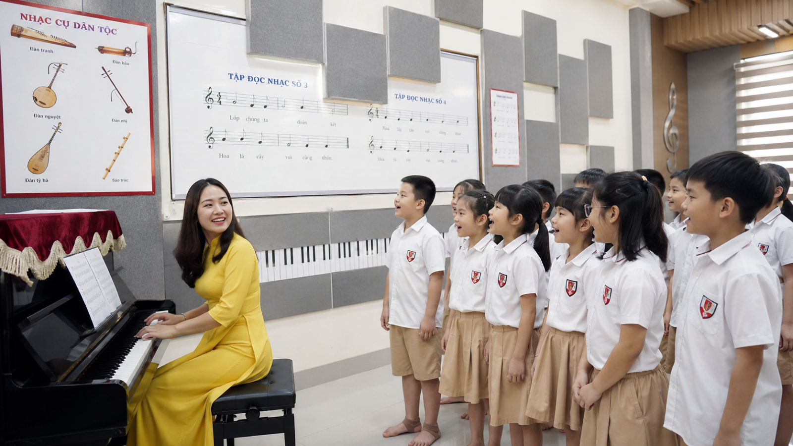 Biết chơi nhạc cụ giúp giáo viên âm nhạc làm chủ lớp học và giảng dạy hiệu quả hơn rất nhiều.