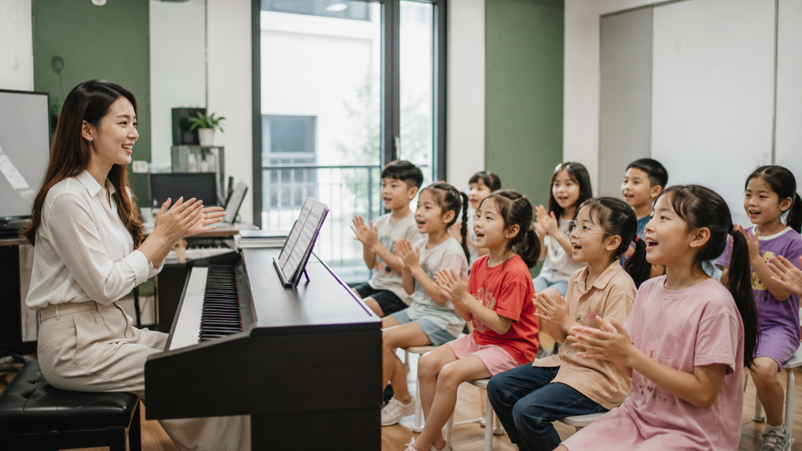Hoạt động thực hành giúp học sinh tiếp thu kiến thức âm nhạc chủ động và hứng thú hơn.