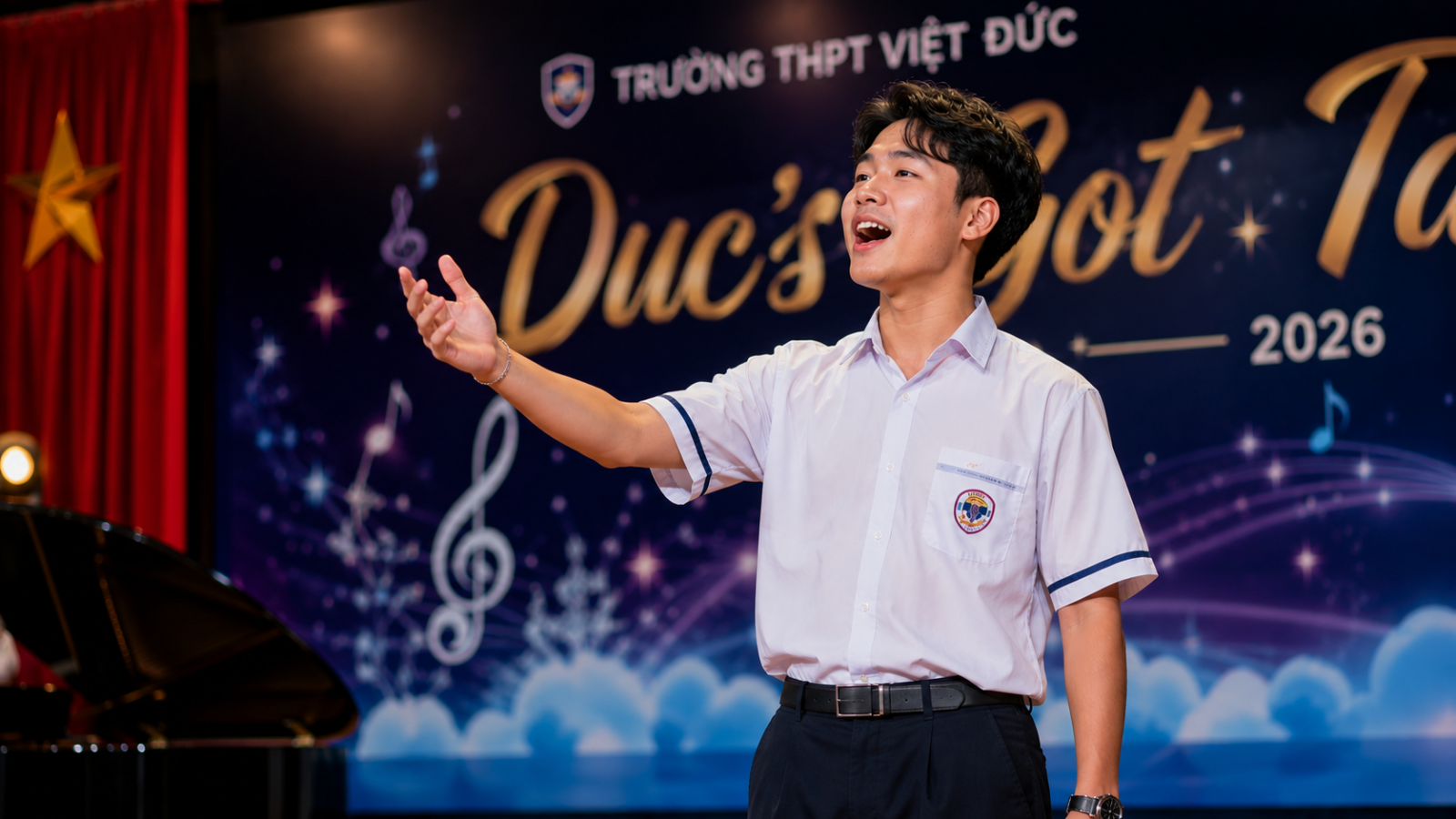 Sự tự tin làm chủ sân khấu biểu diễn là lợi thế thực chiến lớn giúp thí sinh tỏa sáng trong kỳ thi năng khiếu Khối N.