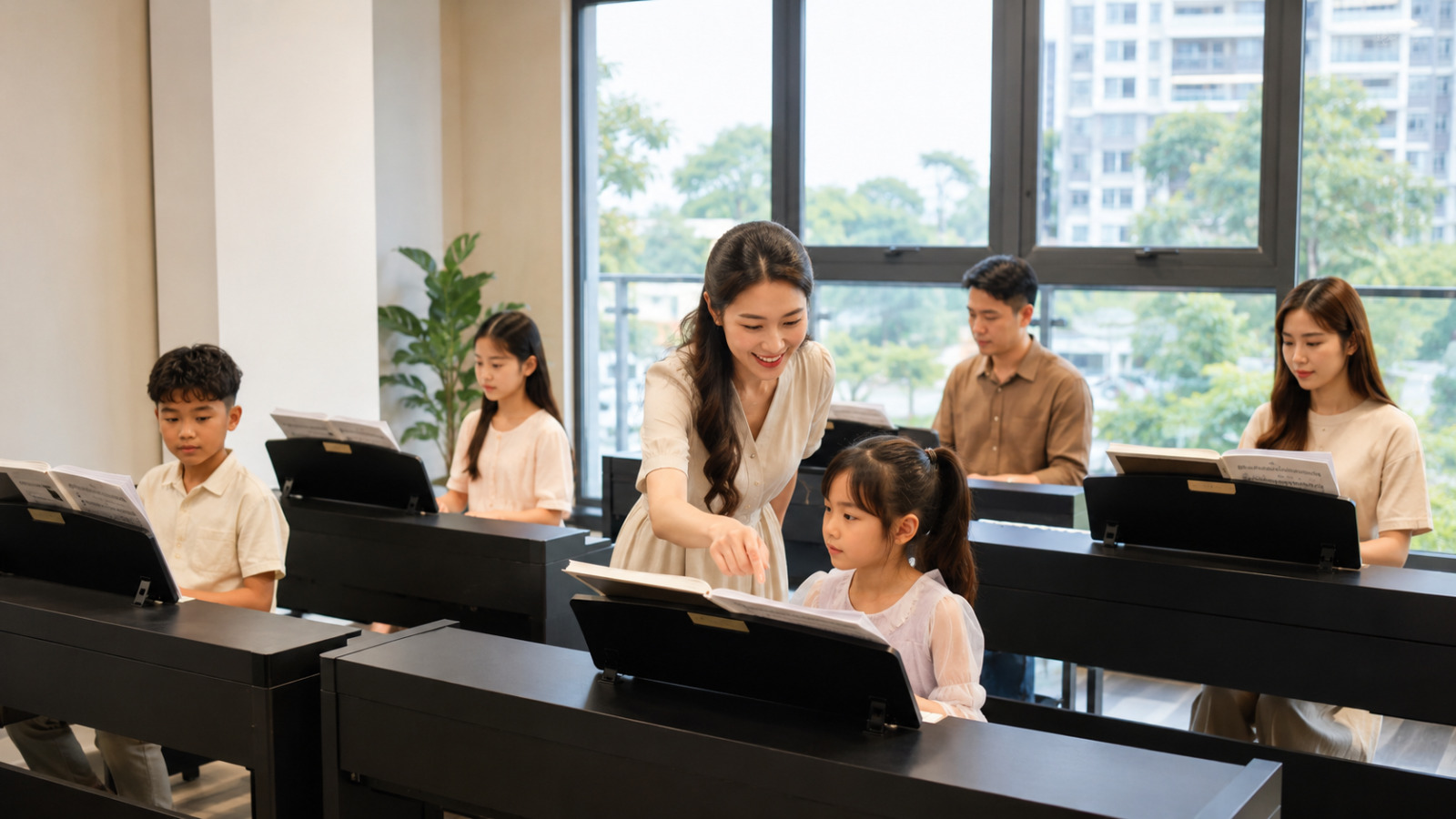  Lớp piano cuối tuần phù hợp với nhiều độ tuổi.